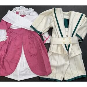 Doll Clothes Colonial Dress & Sailor Suit For 16-18” Doll Handmade 5 Pieces